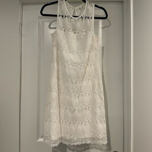 Trina Turk Lace White Dress - excellent used condition Size 6‎